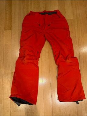 Scott Women's Bright Orange Waterproof Ski Pants